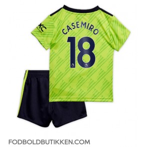 Manchester United Casemiro #18 Tredjetrøje Børn 2022-23 Kortærmet (+ Korte bukser)